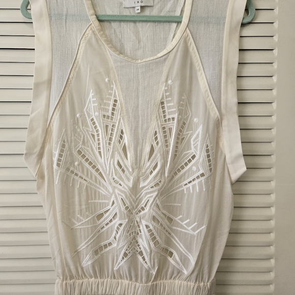 IRO Brady Mini Dress Off White Size 34/Small - Picture 3 of 11